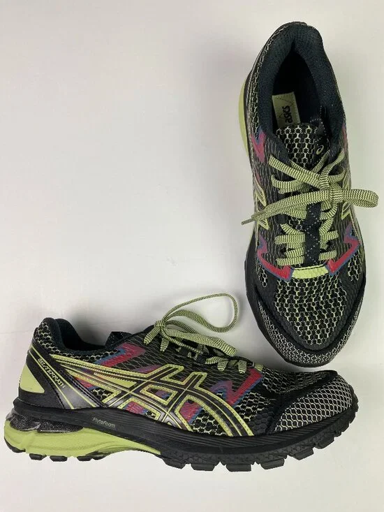 ASICS US4-S Gel Terrain Kiko Konstadinov Running Shoes Men's 10 Black Lime NWOT - Picture 1 of 13